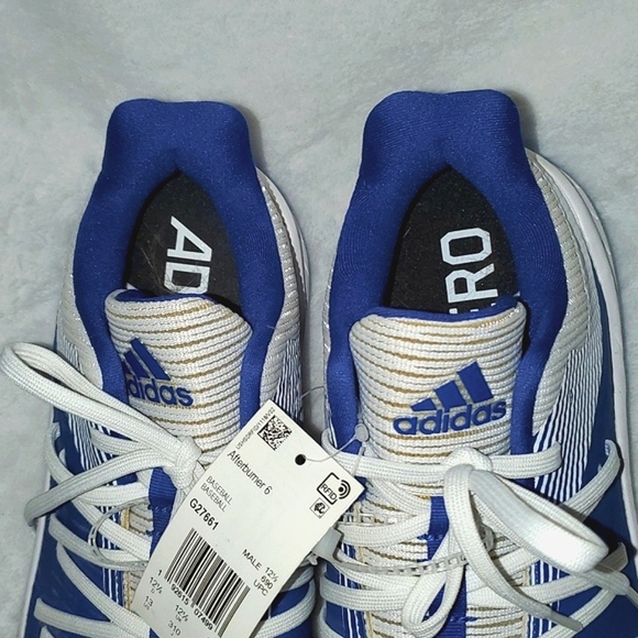 NWT Adidas Adizero Afterburner 6 Low Metal Baseball Cleats Men's Size 13 - Picture 6 of 8